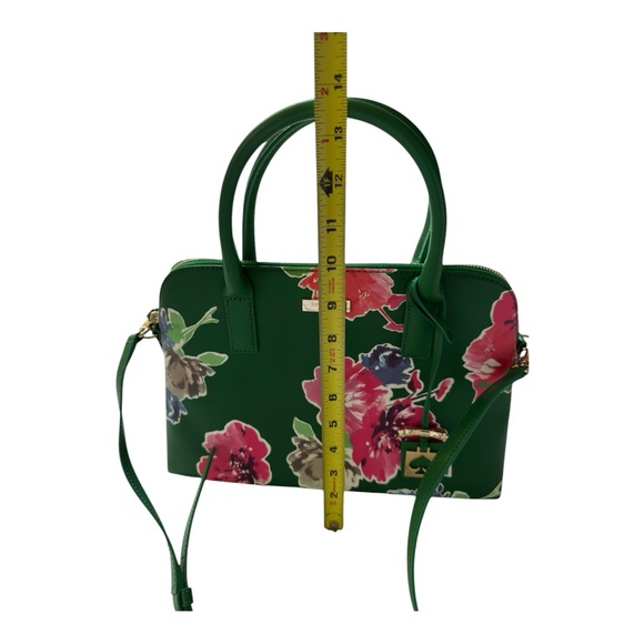 Kate Spade Women's Small Rachelle Springbloom Green Satchel Bag - Picture 4 of 10